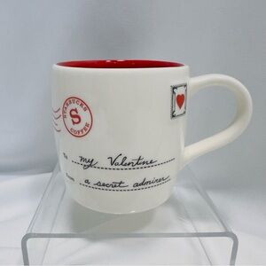 Starbucks 2010 My Secret Valentine Secret Admirer Letter Bone China Coffee Mug